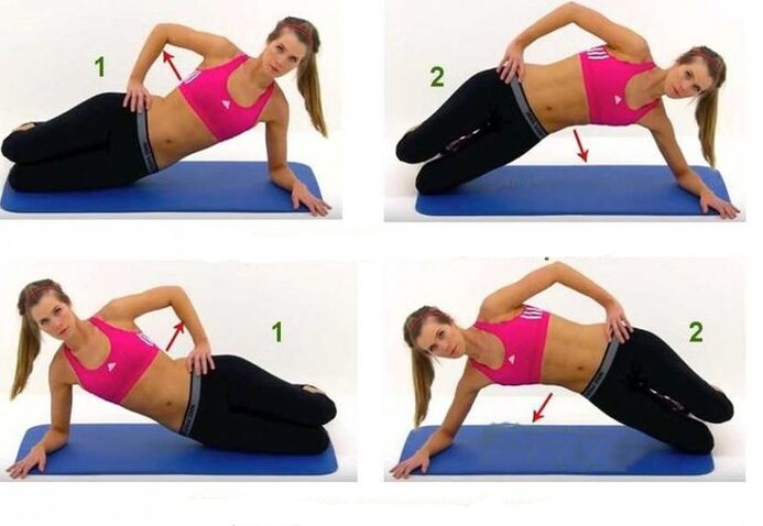 cleachtaí plank taobh